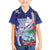 Biba Guam Liberation Day Family Matching Puletasi and Hawaiian Shirt Tano y Chamoru Latte Stone Blue