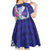 Biba Guam Liberation Day Kid Short Sleeve Dress Tano y Chamoru Latte Stone Blue