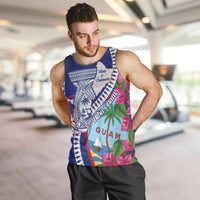 Biba Guam Liberation Day Men Tank Top Tano y Chamoru Latte Stone Blue