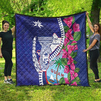 Biba Guam Liberation Day Quilt Tano y Chamoru Latte Stone Blue