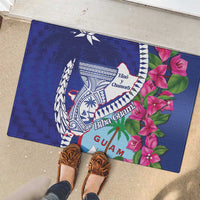 Biba Guam Liberation Day Rubber Doormat Tano y Chamoru Latte Stone Blue