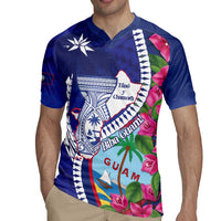 Biba Guam Liberation Day Rugby Jersey Tano y Chamoru Latte Stone Blue