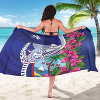Biba Guam Liberation Day Sarong Tano y Chamoru Latte Stone Blue