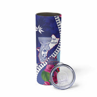 Biba Guam Liberation Day Skinny Tumbler Tano y Chamoru Latte Stone Blue