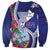 Biba Guam Liberation Day Sweatshirt Tano y Chamoru Latte Stone Blue