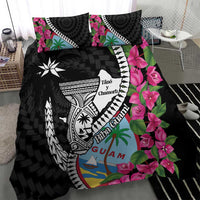 Biba Guam Liberation Day Bedding Set Tano y Chamoru Latte Stone Black