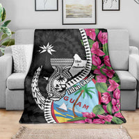 Biba Guam Liberation Day Blanket Tano y Chamoru Latte Stone Black LT14 - Polynesian Pride