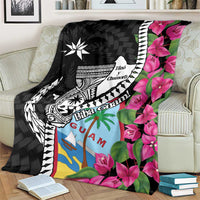 Biba Guam Liberation Day Blanket Tano y Chamoru Latte Stone Black LT14 - Polynesian Pride