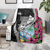 Biba Guam Liberation Day Blanket Tano y Chamoru Latte Stone Black LT14 - Polynesian Pride