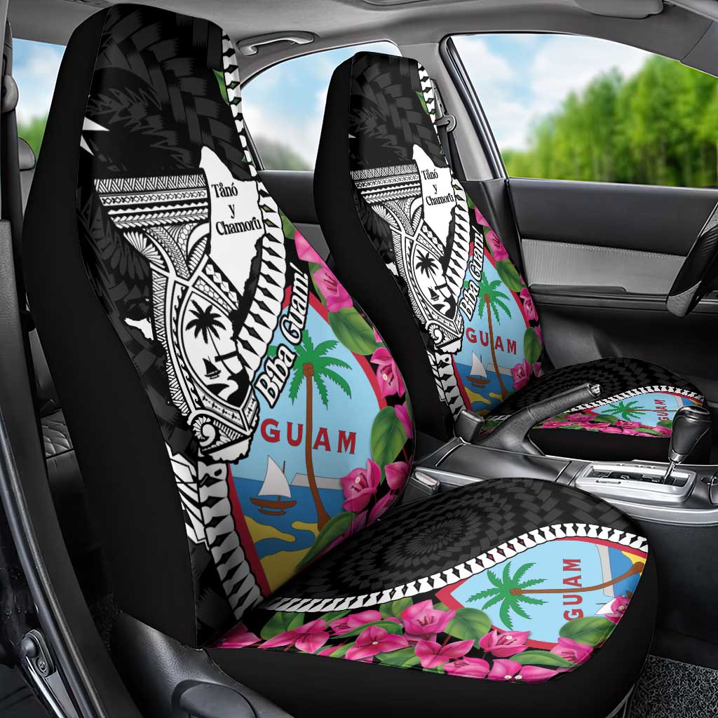 Biba Guam Liberation Day Car Seat Cover Tano y Chamoru Latte Stone Black