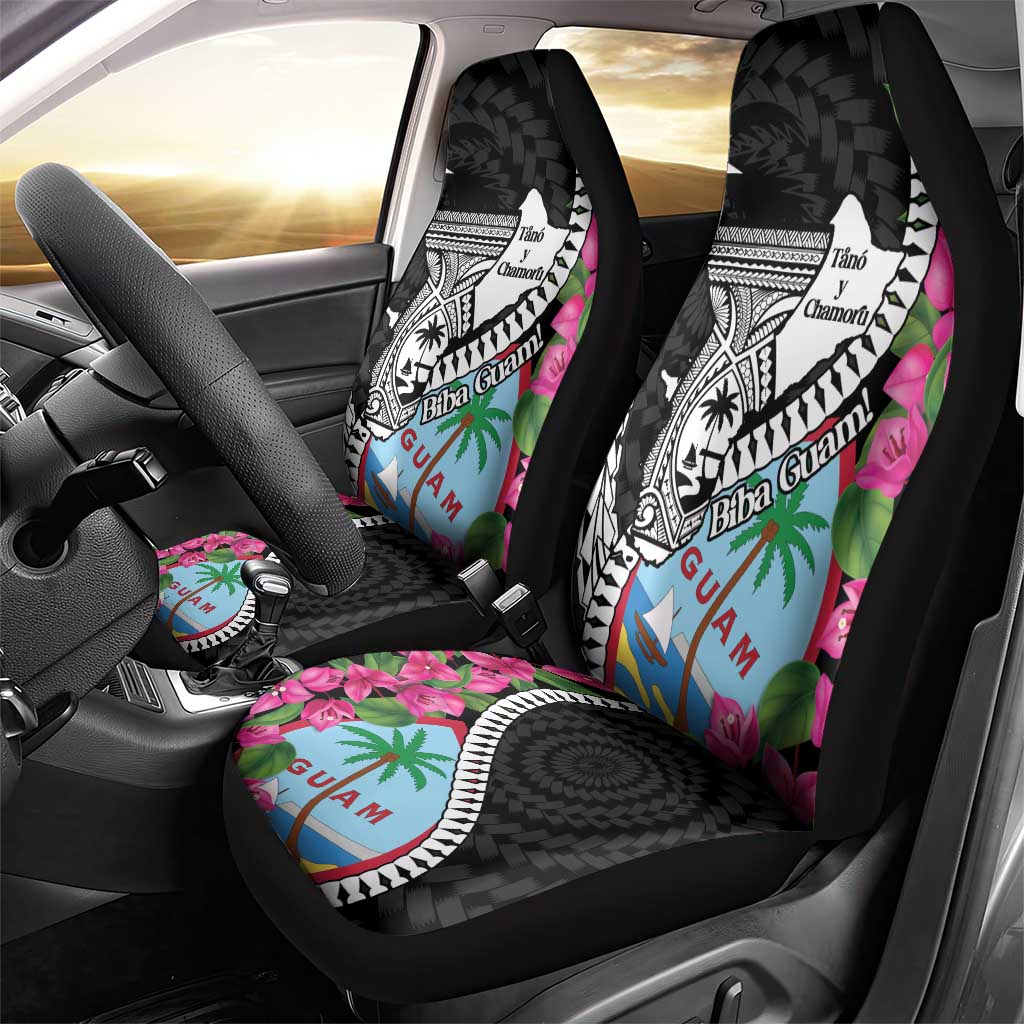 Biba Guam Liberation Day Car Seat Cover Tano y Chamoru Latte Stone Black