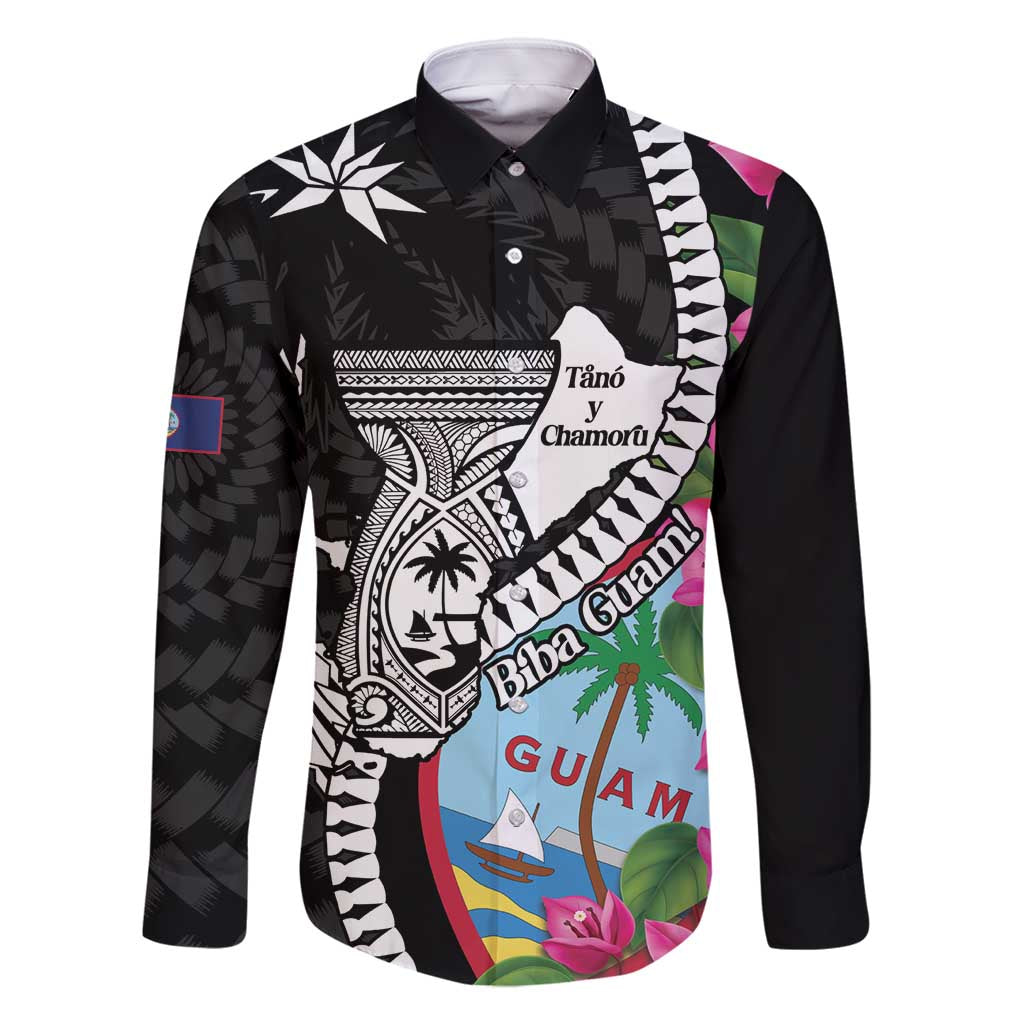 Biba Guam Liberation Day Family Matching Mermaid Dress and Hawaiian Shirt Tano y Chamoru Latte Stone Black