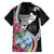 Biba Guam Liberation Day Family Matching Puletasi and Hawaiian Shirt Tano y Chamoru Latte Stone Black