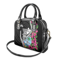 Biba Guam Liberation Day Shoulder Handbag Tano y Chamoru Latte Stone Black LT14 - Polynesian Pride