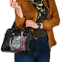 Biba Guam Liberation Day Shoulder Handbag Tano y Chamoru Latte Stone Black LT14 - Polynesian Pride