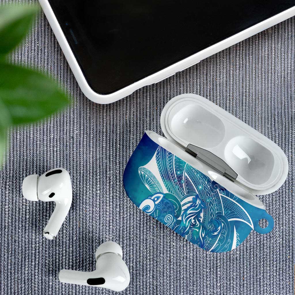 Kuri Dog Waka New Zealand Matariki AirPods Case Ocean Sharks Maori Tattoo