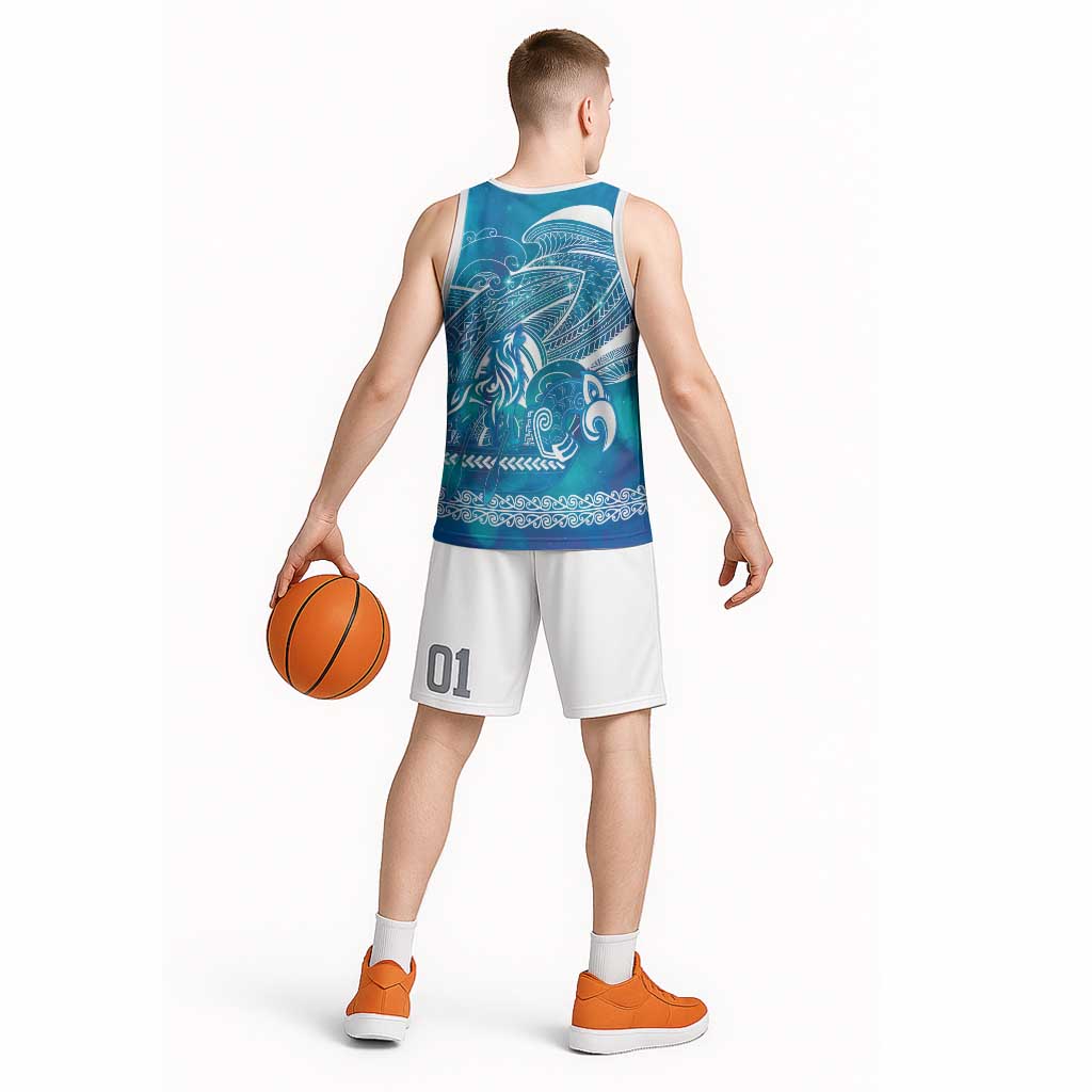 Kuri Dog Waka New Zealand Matariki Basketball Jersey Ocean Sharks Maori Tattoo