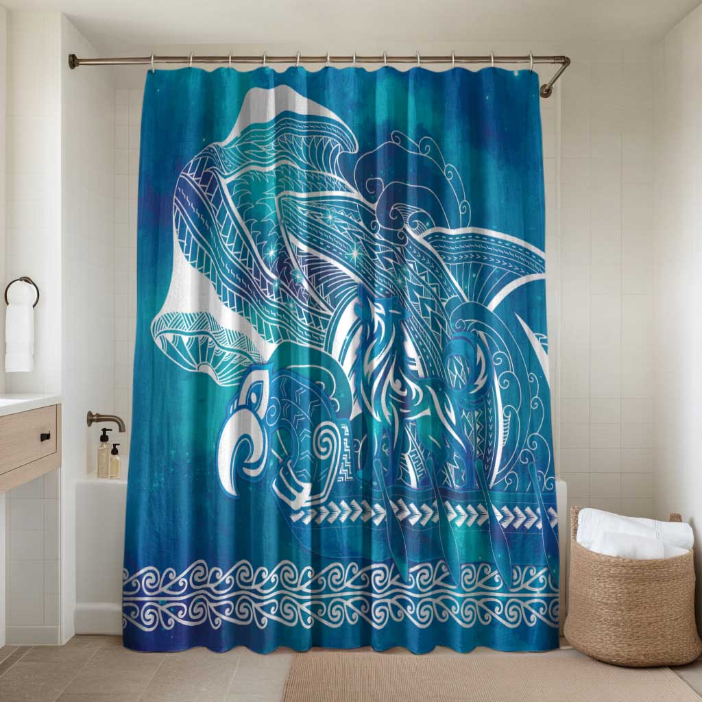 Kuri Dog Waka New Zealand Matariki Bathroom Set Ocean Sharks Maori Tattoo