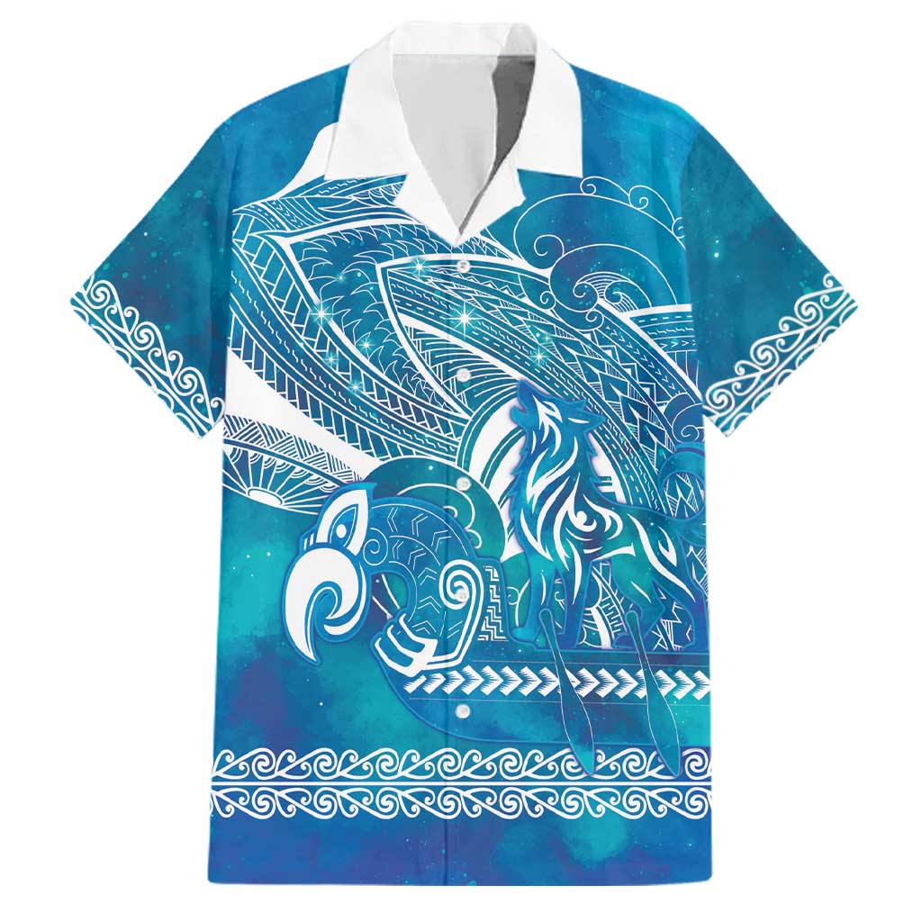 Kuri Dog Waka New Zealand Matariki Family Matching Mermaid Dress and Hawaiian Shirt Ocean Sharks Maori Tattoo