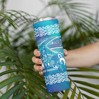 Kuri Dog Waka New Zealand Matariki Skinny Tumbler Ocean Sharks Maori Tattoo