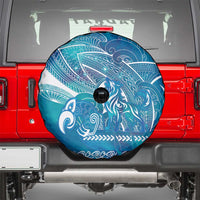 Kuri Dog Waka New Zealand Matariki Spare Tire Cover Ocean Sharks Maori Tattoo