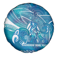 Kuri Dog Waka New Zealand Matariki Spare Tire Cover Ocean Sharks Maori Tattoo