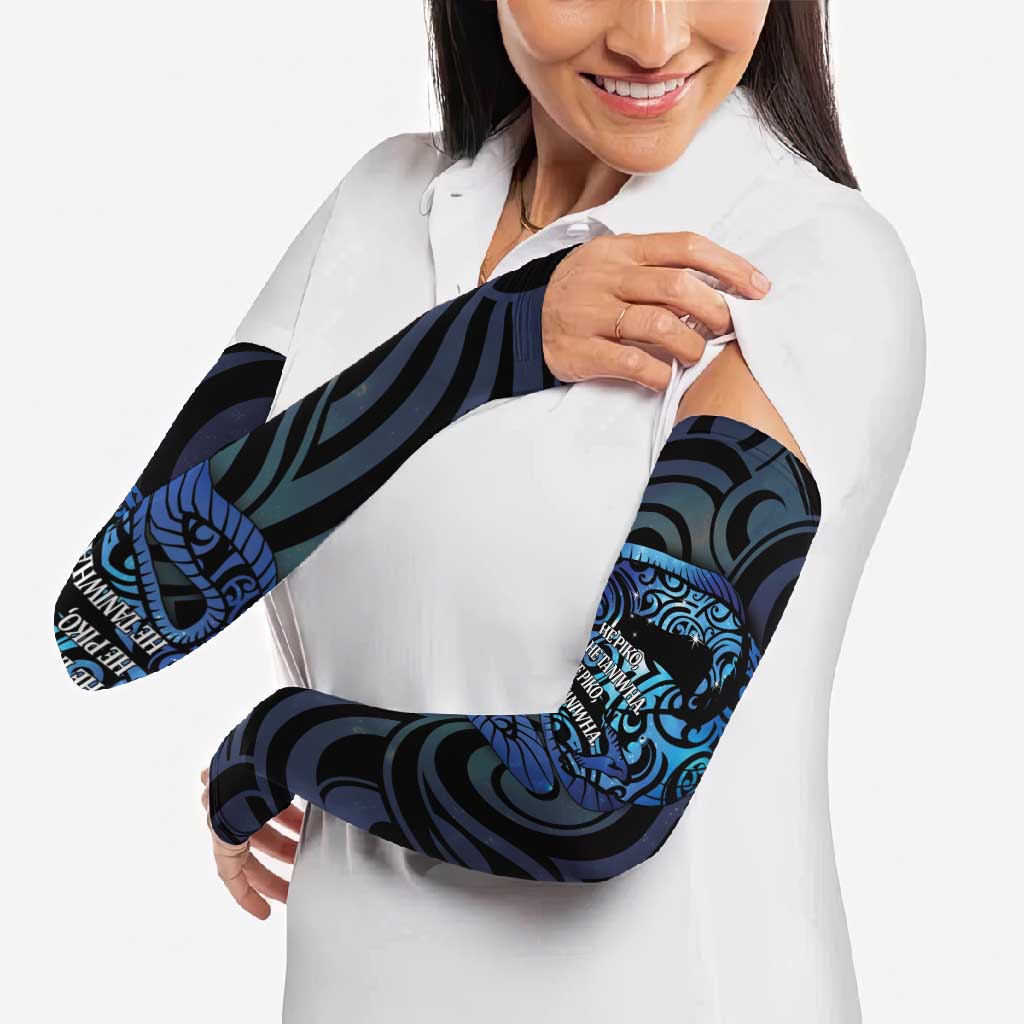 Tuna Eel New Zealand Matariki Arm Sleeves He Piko He Taniwha Maori Pattern LT14 - Polynesian Pride