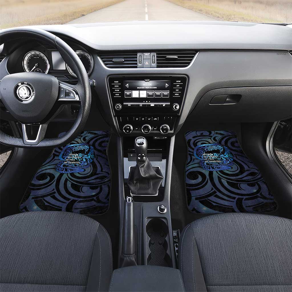 Tuna Eel New Zealand Matariki Car Mats He Piko He Taniwha Maori Pattern LT14 Set 2pcs - Front Purple - Polynesian Pride