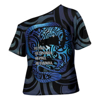 Tuna Eel New Zealand Matariki Cross Shoulder Shirt He Piko He Taniwha Maori Pattern LT14 - Polynesian Pride