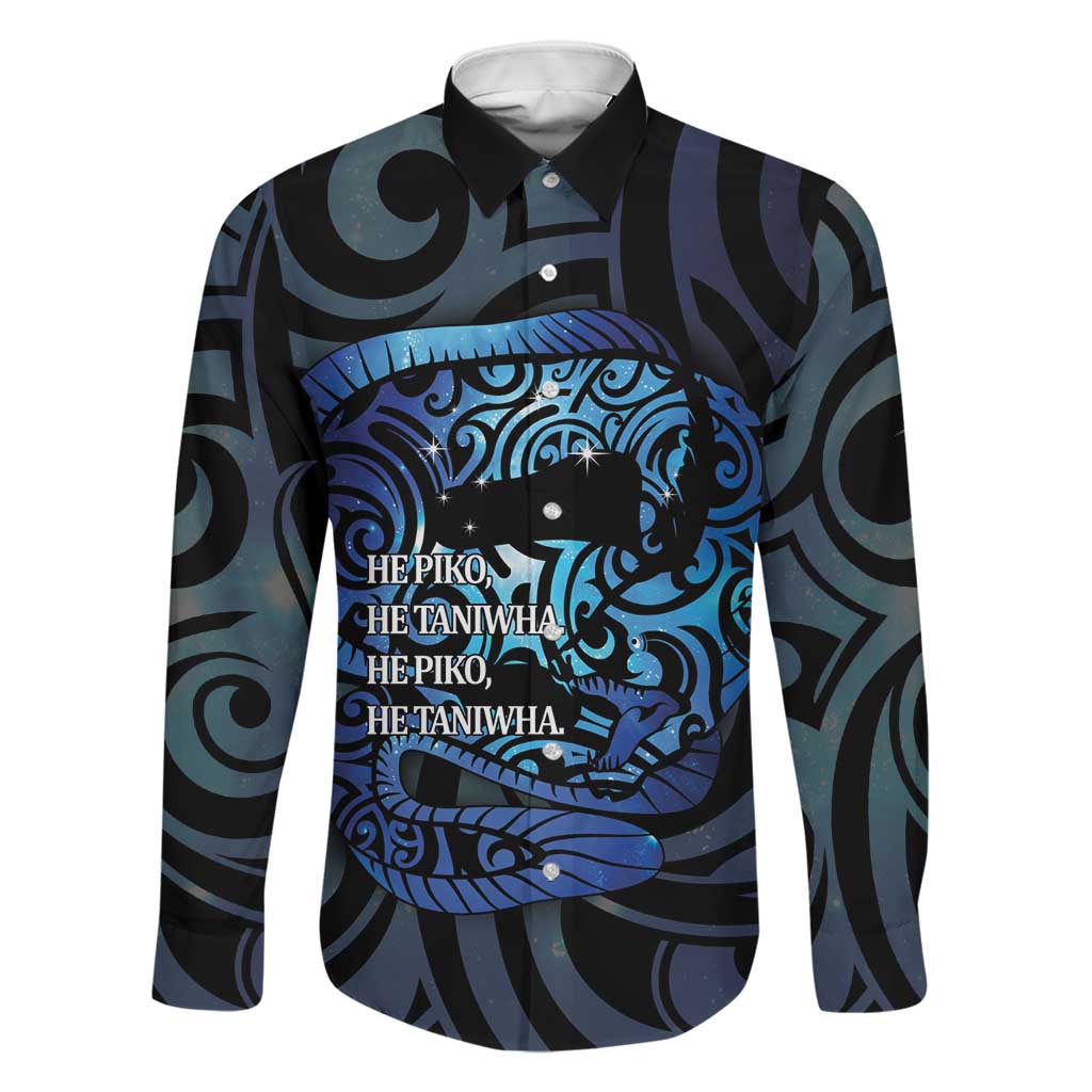 Tuna Eel New Zealand Matariki Family Matching Puletasi and Hawaiian Shirt He Piko He Taniwha Maori Pattern