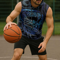 Tuna Eel New Zealand Matariki Sleeveless Hoodie He Piko He Taniwha Maori Pattern