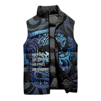 Tuna Eel New Zealand Matariki Sleeveless Puffer Jacket He Piko He Taniwha Maori Pattern LT14 - Polynesian Pride