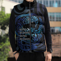 Tuna Eel New Zealand Matariki Sleeveless Puffer Jacket He Piko He Taniwha Maori Pattern LT14 - Polynesian Pride