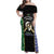 Personalised South Sea Islanders National Recognition Day Family Matching Off Shoulder Maxi Dress and Hawaiian Shirt Australia Aboriginal Vanuatu Pig Tusk