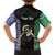 Personalised South Sea Islanders National Recognition Day Family Matching Off Shoulder Short Dress and Hawaiian Shirt Australia Aboriginal Vanuatu Pig Tusk