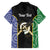 Personalised South Sea Islanders National Recognition Day Family Matching Off Shoulder Short Dress and Hawaiian Shirt Australia Aboriginal Vanuatu Pig Tusk