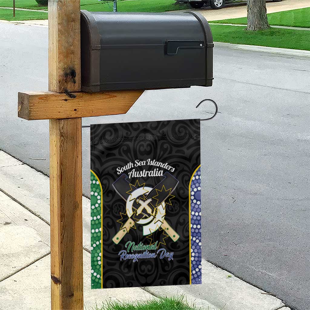 Personalised South Sea Islanders National Recognition Day Garden Flag Australia Aboriginal Vanuatu Pig Tusk