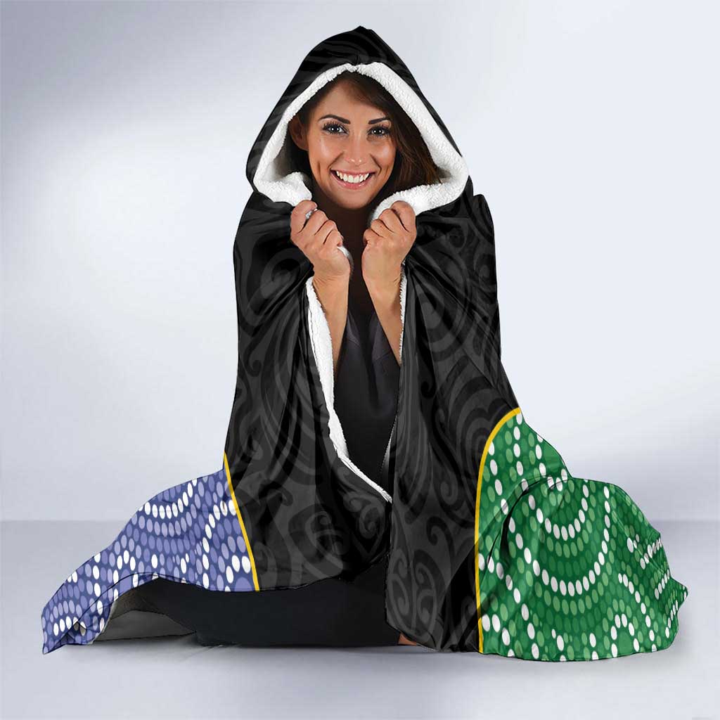 Personalised South Sea Islanders National Recognition Day Hooded Blanket Australia Aboriginal Vanuatu Pig Tusk
