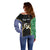Personalised South Sea Islanders National Recognition Day Off Shoulder Sweater Australia Aboriginal Vanuatu Pig Tusk