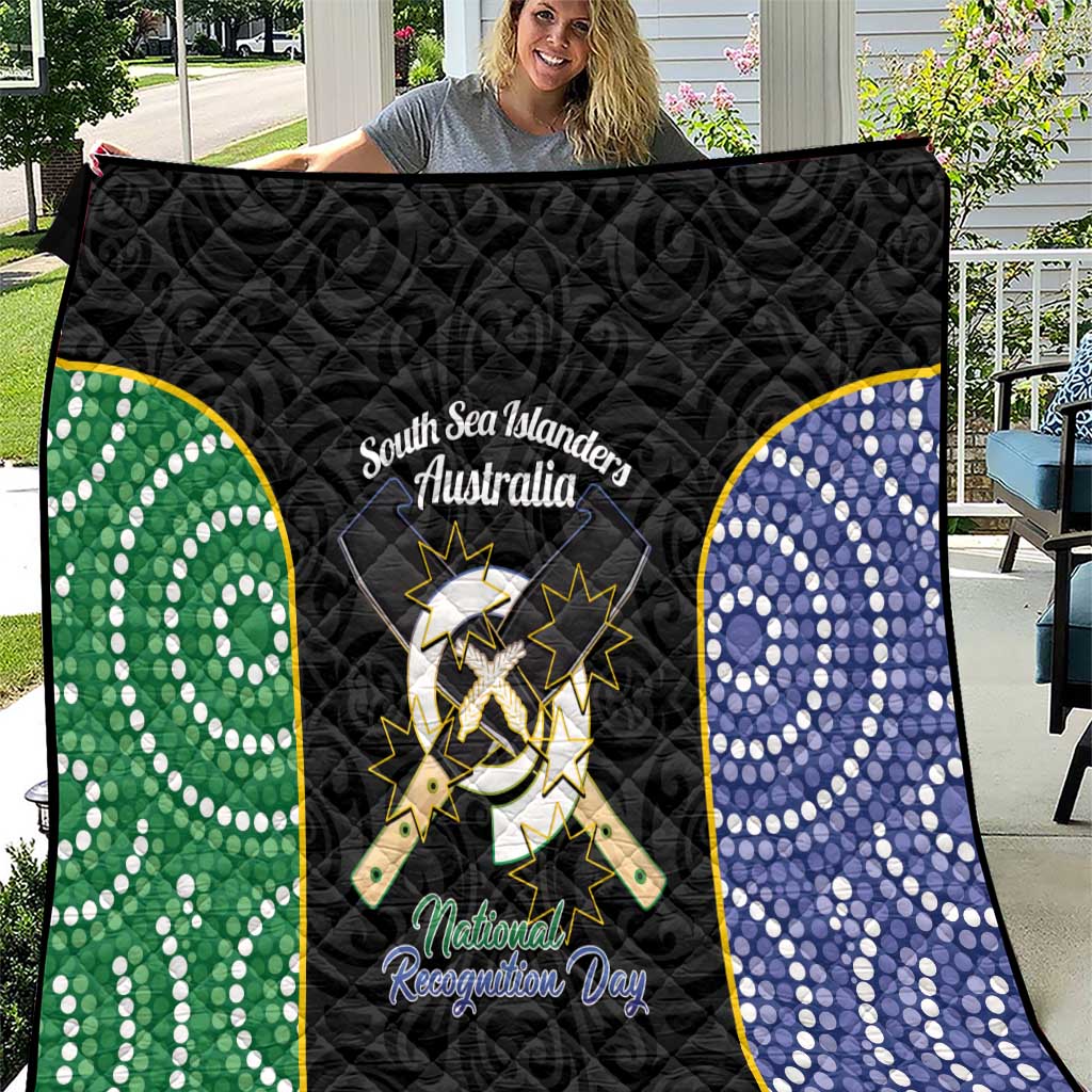 Personalised South Sea Islanders National Recognition Day Quilt Australia Aboriginal Vanuatu Pig Tusk