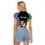 Personalised South Sea Islanders National Recognition Day Raglan Cropped T Shirt Australia Aboriginal Vanuatu Pig Tusk