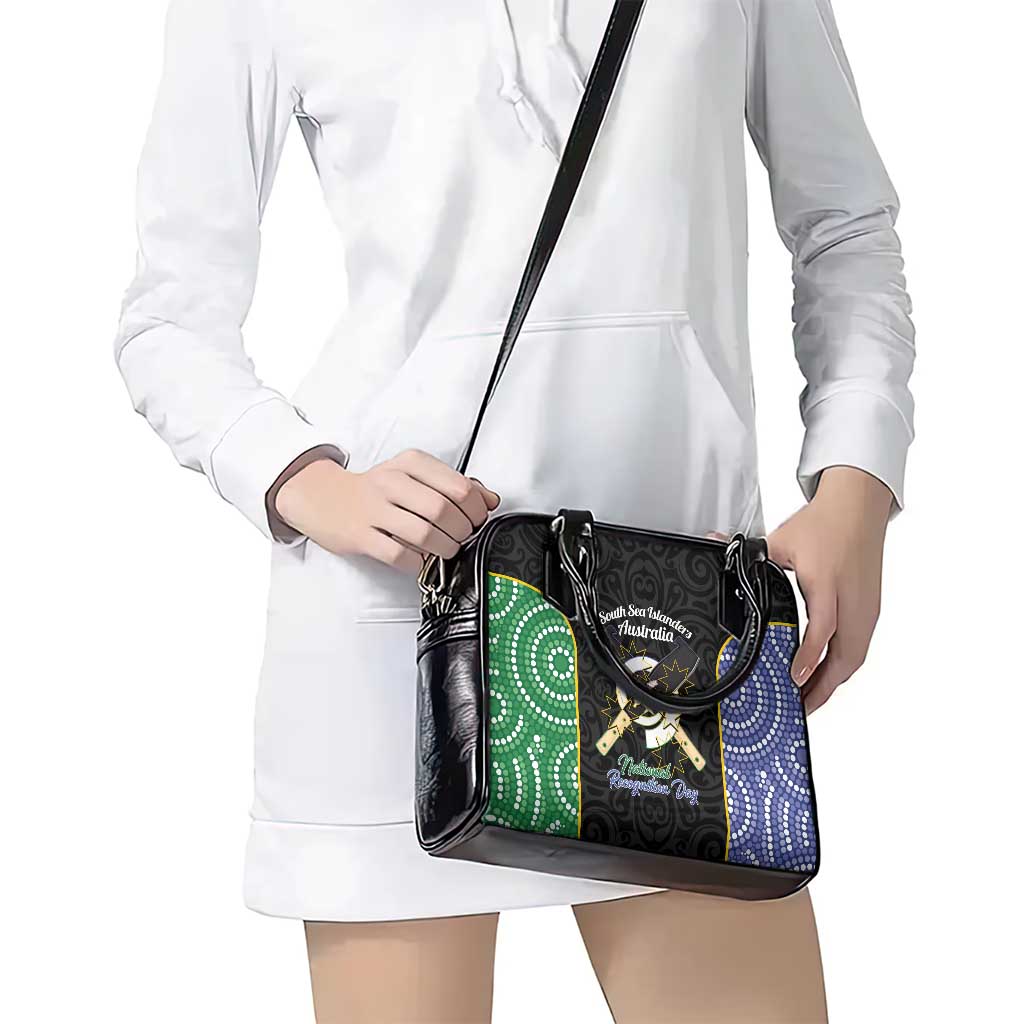 Personalised South Sea Islanders National Recognition Day Shoulder Handbag Australia Aboriginal Vanuatu Pig Tusk