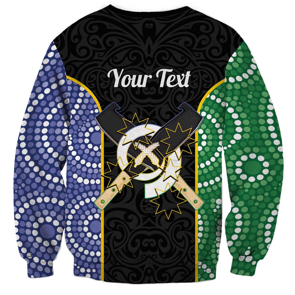 Personalised South Sea Islanders National Recognition Day Sweatshirt Australia Aboriginal Vanuatu Pig Tusk