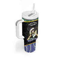 Personalised South Sea Islanders National Recognition Day Tumbler With Handle Australia Aboriginal Vanuatu Pig Tusk