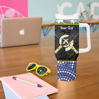 Personalised South Sea Islanders National Recognition Day Tumbler With Handle Australia Aboriginal Vanuatu Pig Tusk