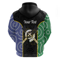 Personalised South Sea Islanders National Recognition Day Zip Hoodie Australia Aboriginal Vanuatu Pig Tusk