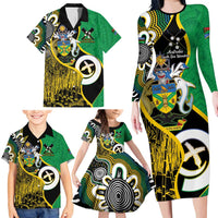 Australian South Sea Islanders National Recognition Day Family Matching Long Sleeve Bodycon Dress and Hawaiian Shirt Solomon Islands And Vanuatu Culture