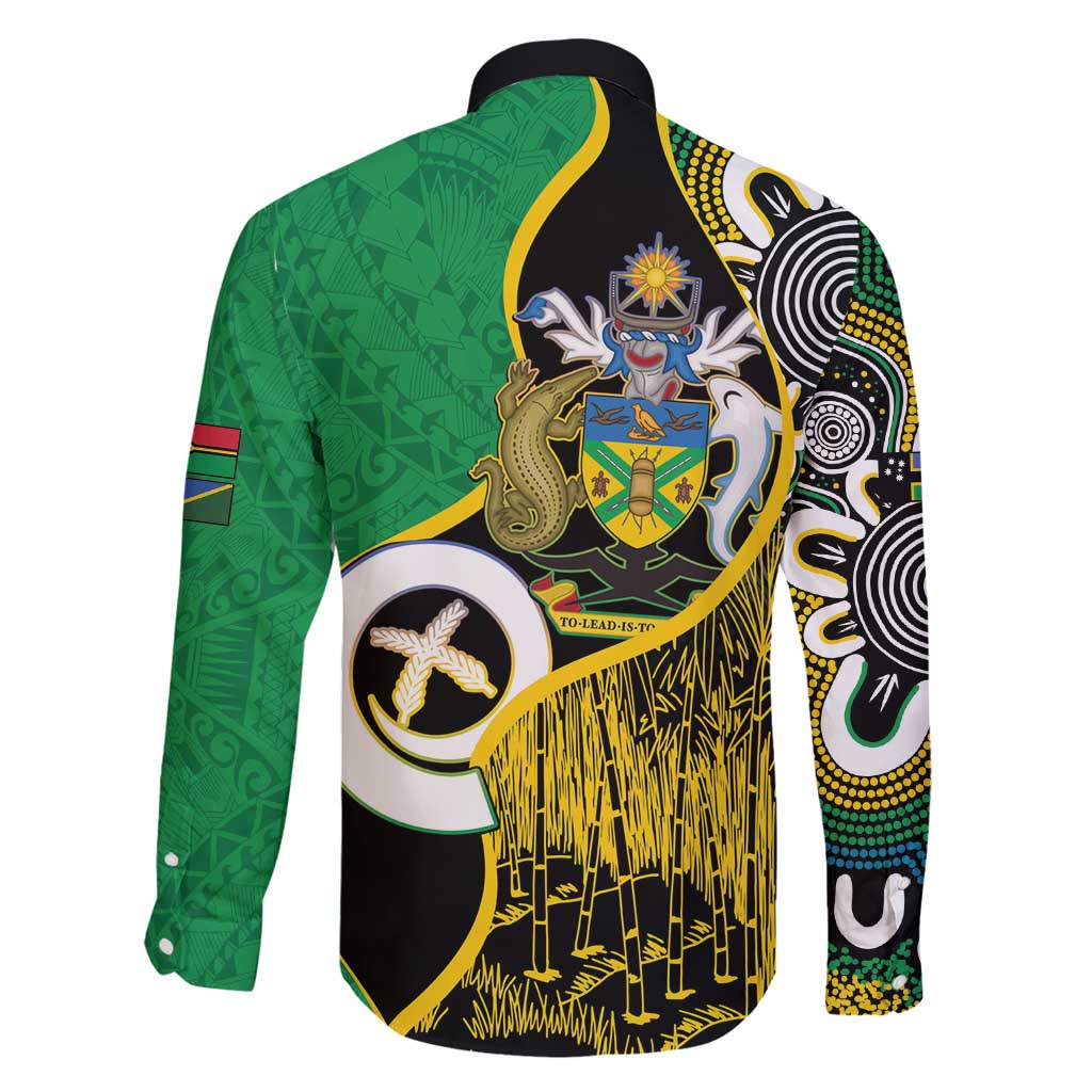 Australian South Sea Islanders National Recognition Day Family Matching Long Sleeve Bodycon Dress and Hawaiian Shirt Solomon Islands And Vanuatu Culture