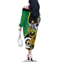 Australian South Sea Islanders National Recognition Day Family Matching Off The Shoulder Long Sleeve Dress and Hawaiian Shirt Solomon Islands And Vanuatu Culture