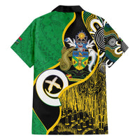 Australian South Sea Islanders National Recognition Day Family Matching Off Shoulder Short Dress and Hawaiian Shirt Solomon Islands And Vanuatu Culture